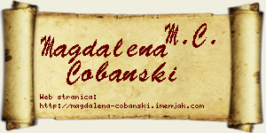 Magdalena Čobanski vizit kartica